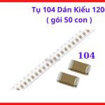 Tụ 104 Dán 1206 SMD, Gói 50 Con, Tụ Gốm 100nF 0.1uF MLCC, Linh Kiện Điện Tử Lọc Nhiễu Nguồn, Arduino ESP32 STM32 Và PCB Electronics