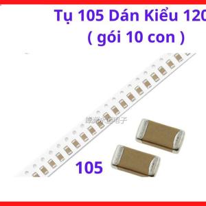 Tụ Dán 105 SMD, Bộ 10 Con, Linh Kiện Điện Tử Phổ Thông Cho Arduino, ESP32, STM32 Và Các Dự Án Điện Tử, linh kiện máy hàn.