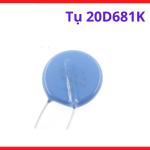 Tụ 20D681K MOV 680V 20mm, Varistor Chống Sét Lan Truyền, Chống Quá Áp 420VAC, Linh Kiện Bảo Vệ Máy Hàn Inverter, Nguồn Xung Công Suất, Bộ Điều Khiển Công Nghiệp, Hấp Thụ Xung Sét 6.5KA, Chống Cháy Nổ Thiết Bị Điện Tử