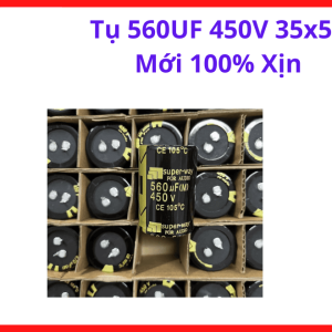 Tụ Điện 560uF 450V Cho Máy Hàn Inverter, Tụ Nguồn Công Suất Lớn, Kích Thước 35x50 Tiêu Chuẩn, Dễ Dàng Thay Thế, linh kiện máy hàn.