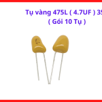 Tụ Vàng 475L 4.7uF Gói 10 Tụ, Tụ Điện Tử Chân Cắm, Linh Kiện Thay Thế Bo Mạch Điện Tử, Độ Ổn Định Cao Và Tuổi Thọ Dài, linh kiện máy hàn.