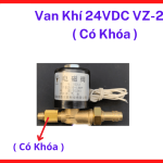 Van Khí VZ-2.2 24VDC Có Khóa, Van Solenoid Khí Argon CO2, Điều Khiển Đóng Mở Ổn Định, Chống Rò Rỉ Khí, Thân Đồng Chống Ăn Mòn, Phụ Tùng Máy Hàn MIG
