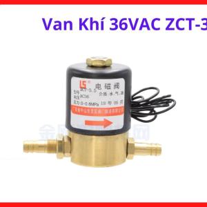 Van Khí Máy Hàn ZCT-3.5 36VAC, Solenoid Valve Khí Argon, Van Điện Từ Thường Đóng, Điều Khiển Chính Xác, Hạn Chế Hao Hụt Khí, Dễ Lắp Đặt Và Bảo Trì