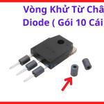 Vòng Ferrite Mini Chân Diode Máy Hàn, Gói 10 Cái, Hỗ Trợ Lọc Nhiễu Và Bảo Vệ Mạch Công Suất Điện Tử, kho linh kiện máy hàn.