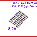 Zener Diode 8.2V 1/2W Kiểu 1206 SMT, Bộ 50 Con, Linh Kiện Điện Tử Dùng Trong Mạch Bảo Vệ, Mạch Ổn Áp, Thiết Bị Công Nghiệp Và Điện Tử Dân Dụng, linh kiện máy hàn.